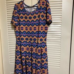 Lularoe Amelia 2XL Aztec print NWOT